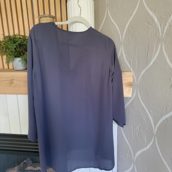 Loft Blue Woven Top - Picture 2 of 4